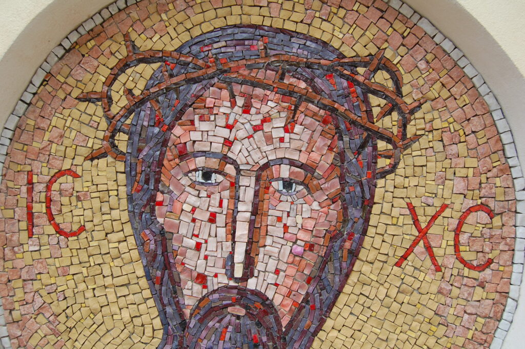 mozaika primetice veraikon, kostel , Přímětice, Znojmo