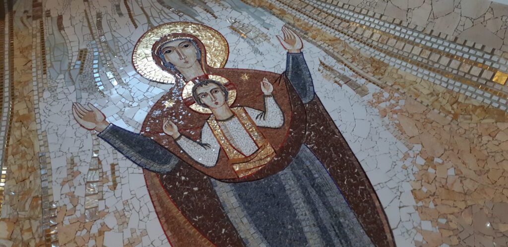 mozaika kaplnky v Andači, Nitra,