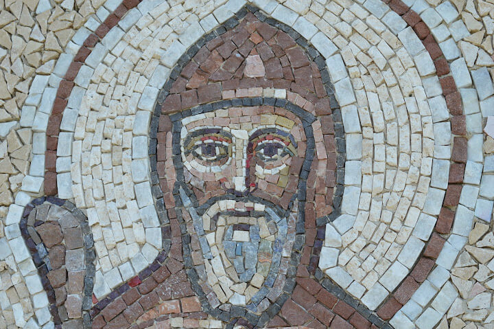 Mozaika svatého Prokopa, kamenná mozaika, Sázavský klášter