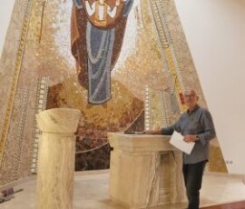 Andač kaplnka v Andači u Nitry na slovensku, Mozaika