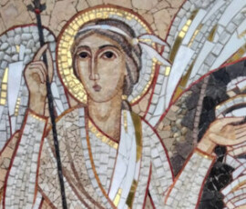 Krásensko anděl u prázdného hrobu v Krásensku, mozaika